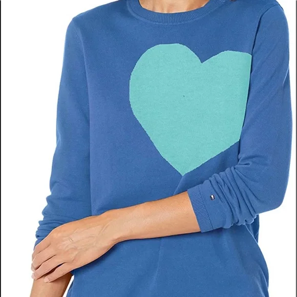 Tommy Hilfiger Sweaters Essential Heart Intarsia Crewneck